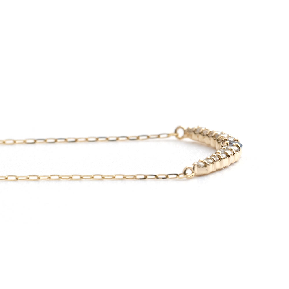 アレキサンドライト スマイルネックレス レディース K10 10金