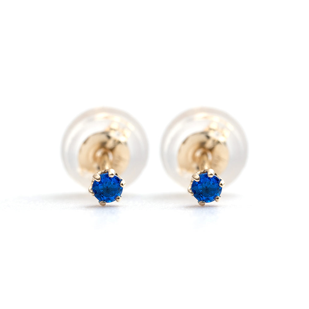 アウイナイト 6本爪ピアス レディース K10 10金 