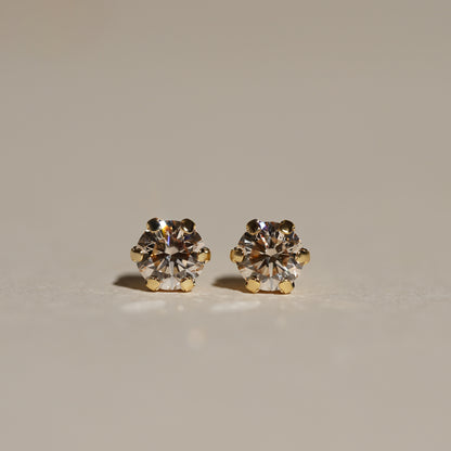 【受注生産　ご入金から1ヶ月～2ヶ月で配送】シンデレラストーン ダイヤモンド ピアス 合計0.36ct レディース K18YG(イエローゴールド) Pt900(プラチナ) 金 プラチナ　品質保証書付