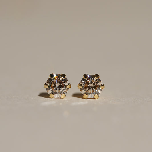 【受注生産　ご入金から1ヶ月～2ヶ月で配送】シンデレラストーン ダイヤモンド ピアス 合計0.36ct レディース K18YG(イエローゴールド) Pt900(プラチナ) 金 プラチナ　品質保証書付