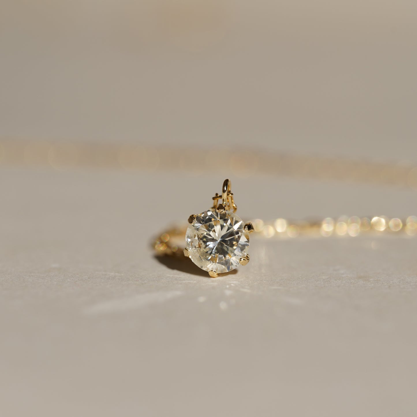 【受注生産　ご入金から1ヶ月～2ヶ月で配送】シンデレラストーン ダイヤモンド ネックレス 0.9ct レディース K18YG(イエローゴールド) Pt900/Pt850(プラチナ) 金 プラチナ　品質保証書付