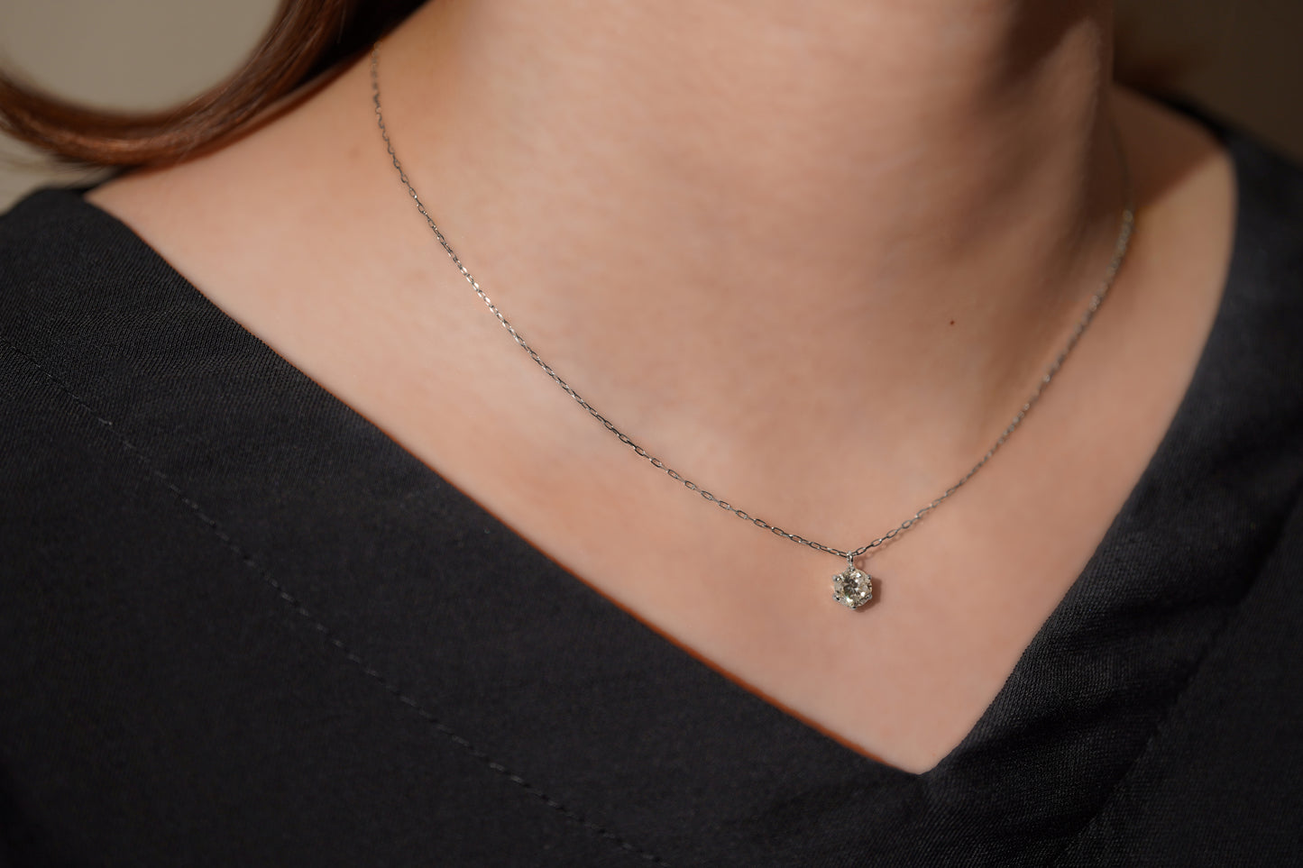 【受注生産　ご入金から1ヶ月～2ヶ月で配送】シンデレラストーン ダイヤモンド ネックレス 0.9ct レディース K18YG(イエローゴールド) Pt900/Pt850(プラチナ) 金 プラチナ　品質保証書付